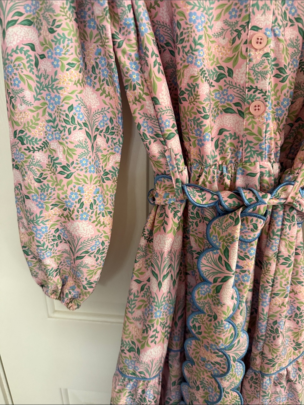 SSYS Vintage-Inspired Cottage Core Grandma Chic Bohemian Midi Dress L - Picture 4 of 7